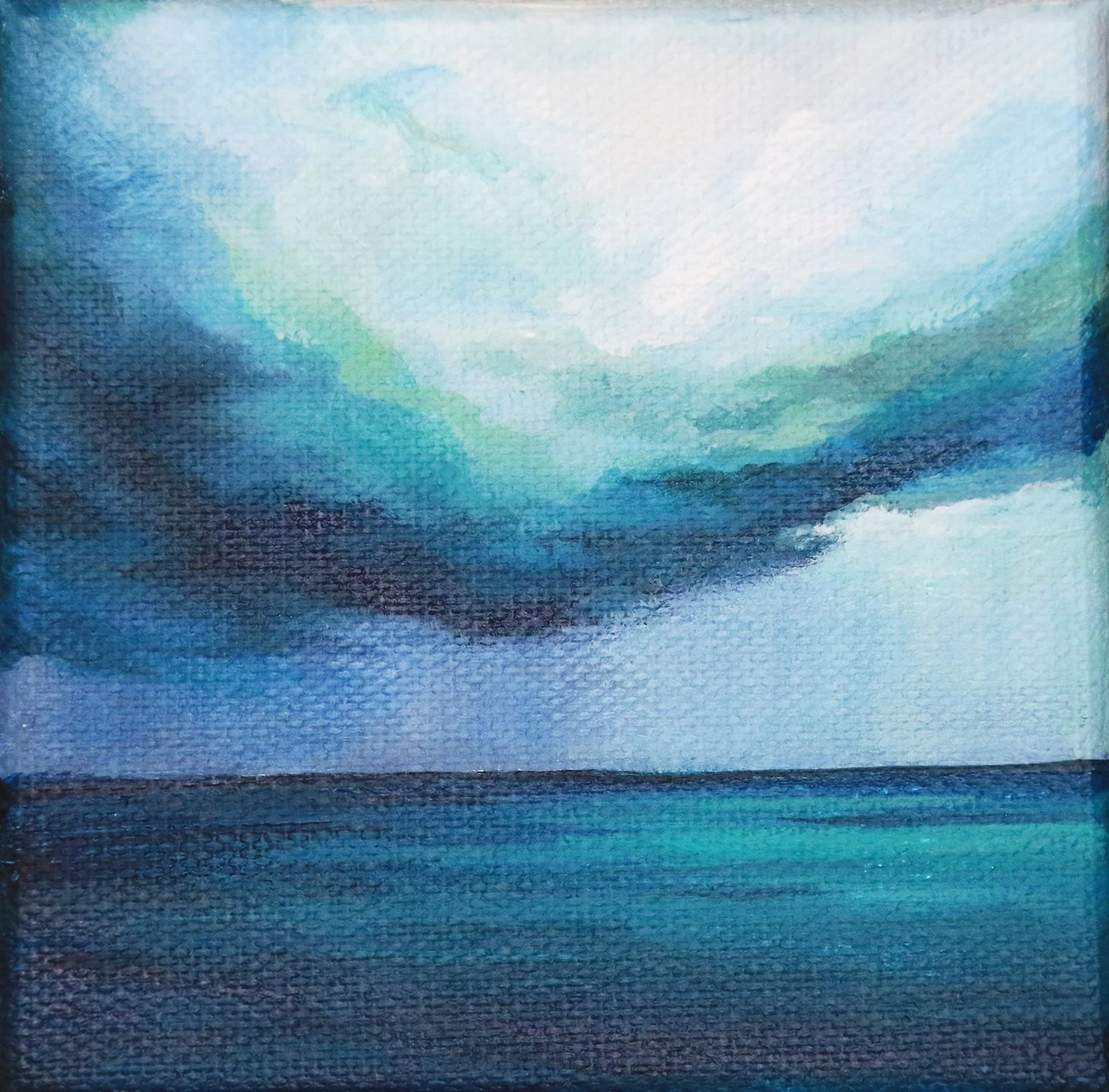 南国リゾートホテル 油絵 5000円 Deluge - 絵画